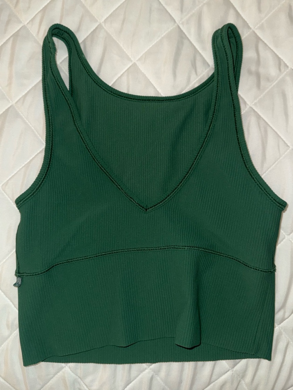 Lululemon Green Ribbed Tank - Picture 2 of 2